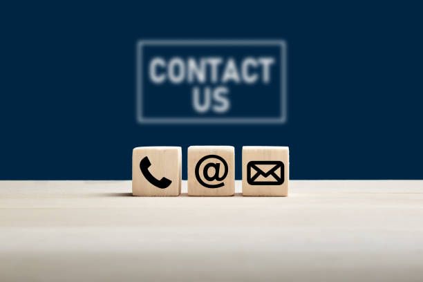 Contact us via email, message and phone